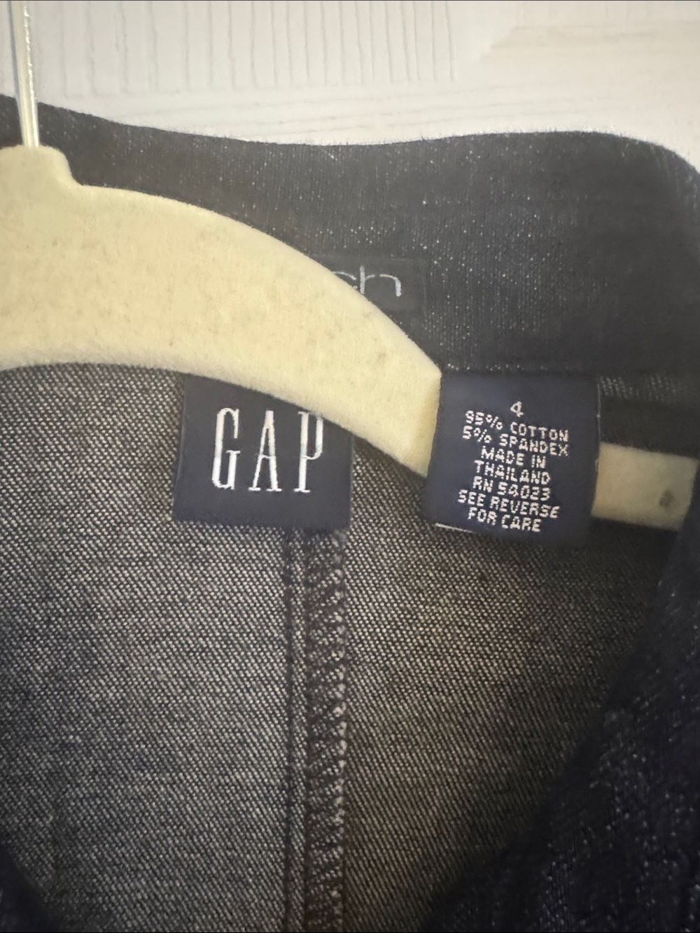 GAP Dark Navy Denim Button-Down Shirt Dress - Picture 2 of 3